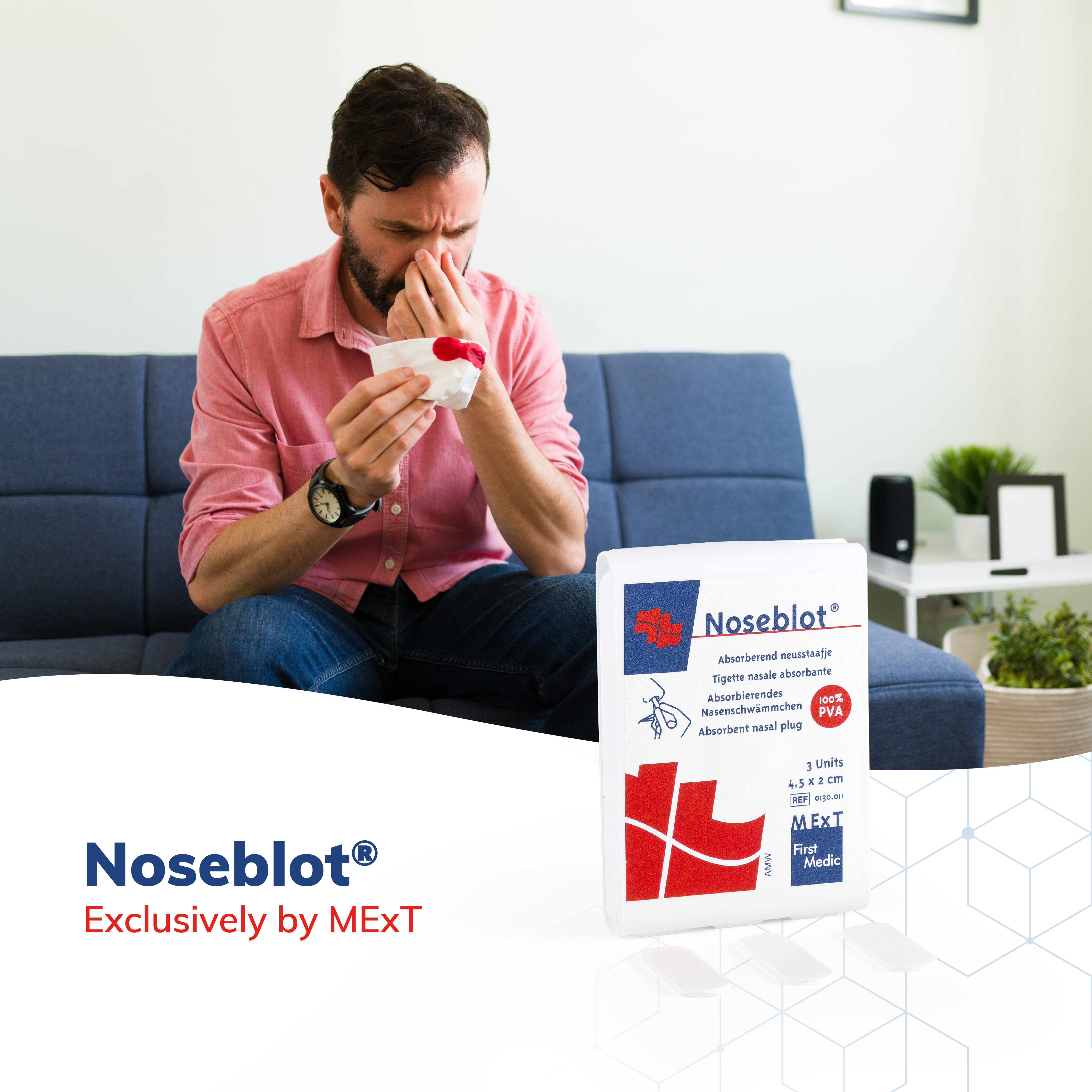 Noseblot, Erste Hilfe bei Nasenbluten