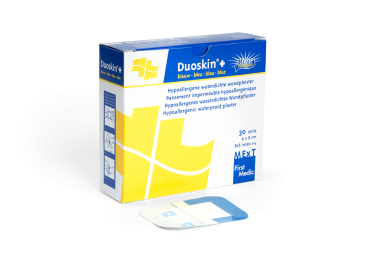 
            Duoskin+ blau, wasserdichtes, magnetisch nachweisbares Wundpflaster
    
