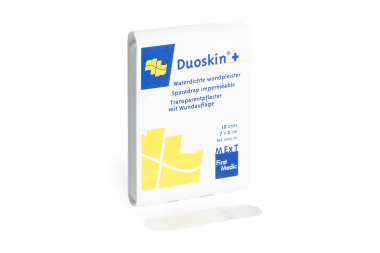 
            Duoskin+, transparentes Pflaster mit Wundauflage
    