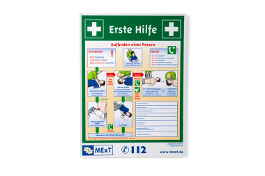 
            Lang nachleuchtendes Erste-Hilfe-Betriebsschild
    