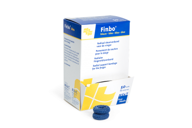 
            Finbo LARGE blau, radialer Fingerstützverband
    