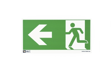 
            Lang nachleuchtende Erste-Hilfe-Signalschilder - Notausgang links
    