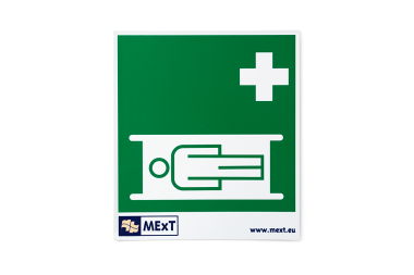 
            Lang nachleuchtende Erste-Hilfe-Signalschilder - Krankentrage
    