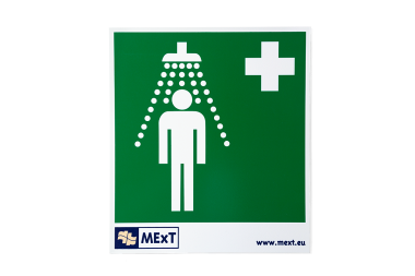 
            Lang nachleuchtende Erste-Hilfe-Signalschilder - Notdusche
    