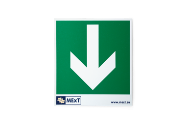 
            Lang nachleuchtende Erste-Hilfe-Signalschilder - Pfeil unten
    