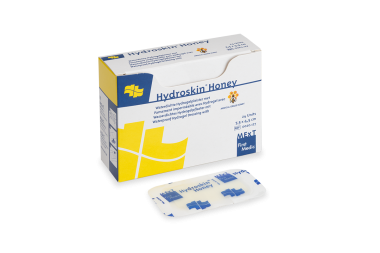 
            Hydroskin Honey, wasserdichtes Hydrogelpflaster mit medical grade honey
    