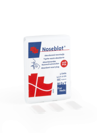 
            Noseblot, absorbierendes Schwämmchen bei Nasenbluten
    