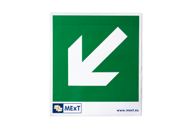 
            Vinyl-Signalaufkleber - Pfeil links unten
    